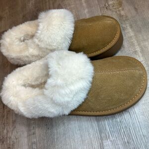 Women's Tacoma Platform Clog Slippers - Wild Fable Brown 7